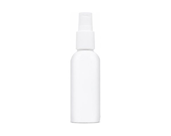 Cosmético corporal com rótulo em branco